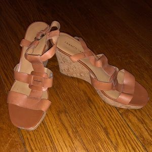Franco sarto cork wedges